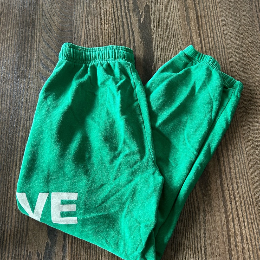 Green Pink Jogger Pants